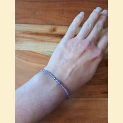 Bracelet "minéral étincelant" améthyste