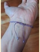 Bracelet "minéral étincelant" améthyste