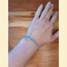 Bracelet "minéral étincelant" aigue marine