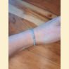 Bracelet "minéral étincelant" aigue marine