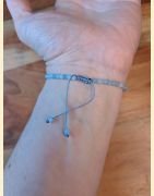 Bracelet "minéral étincelant" aigue marine