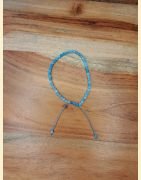 Bracelet "minéral étincelant" aigue marine