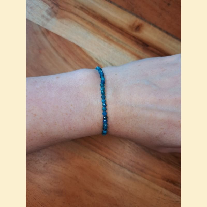 Bracelet "minéral étincelant" apatite Bracelet "minéral étincelant" apatite