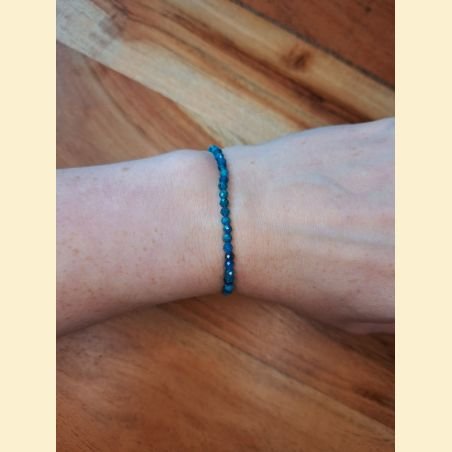 Bracelet "minéral étincelant" apatite
