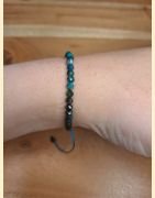 Bracelet "minéral étincelant" chrysocolle