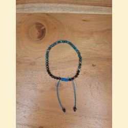 Bracelet "minéral étincelant" chrysocolle