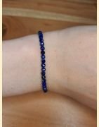 Bracelet "minéral étincelant" Lapis-lazuli