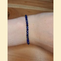 Bracelet "minéral étincelant" Lapis-lazuli