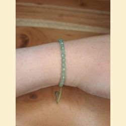 Bracelet "minéral étincelant" aventurine verte