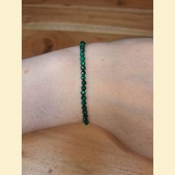 Bracelet "minéral étincelant" malachite