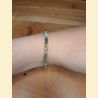 Bracelet "minéral étincelant" agate indienne
