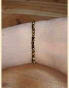 Bracelet "minéral étincelant" œil de tigre