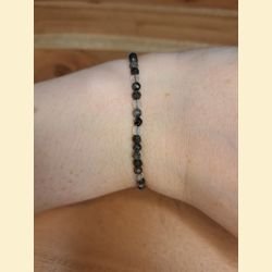 Bracelet "minéral étincelant" quartz tourmaline