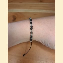 Bracelet "minéral étincelant" quartz tourmaline