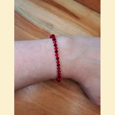 Bracelet cristal rouge