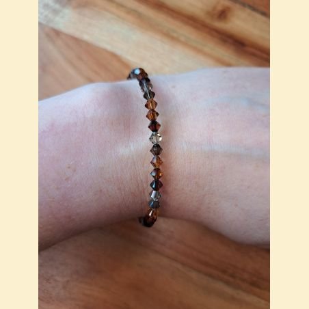 Bracelet cristal brun