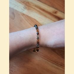 Bracelet cristal brun