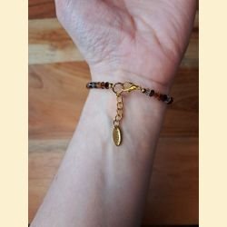 Bracelet cristal brun