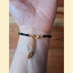 Bracelet cristal noir