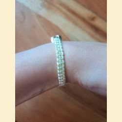Bracelet macramé blanc