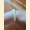Bracelet macramé blanc