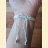 Bracelet macramé blanc