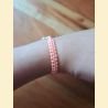 Bracelet macramé saumon