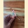 Bracelet macramé saumon