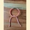 Bracelet macramé saumon
