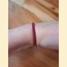 Bracelet macramé bordeaux