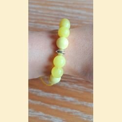 Bracelet en jade jaune d'Australie