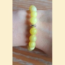 Bracelet en jade jaune d'Australie