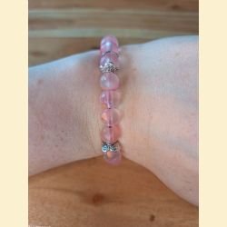 Bracelet mat rosé