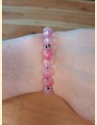 Bracelet mat rosé