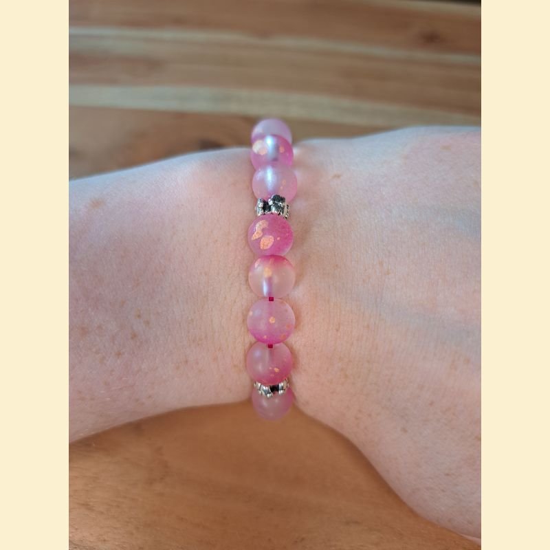 Bracelet mat rosé Bracelet mat rosé
