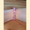 Bracelet mat rosé