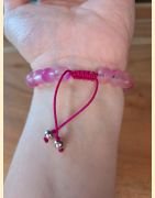Bracelet mat rosé