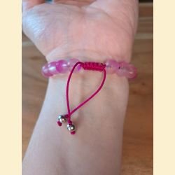 Bracelet mat rosé