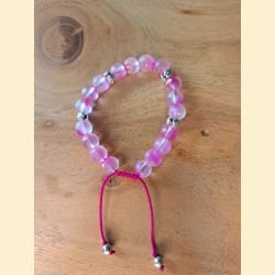Bracelet mat rosé