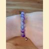 Bracelet mat mauve