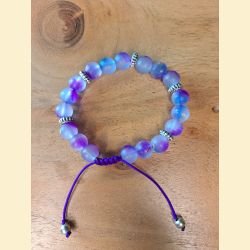 Bracelet mat mauve