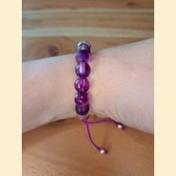 Bracelet mat fuchsia foncé