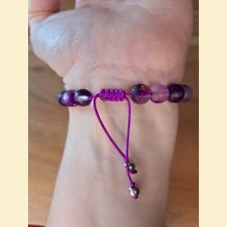 Bracelet mat fuchsia foncé