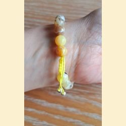 Bracelet en opale jaune
