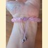 Bracelet rose et mauve