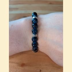 Bracelet bleu canard foncé
