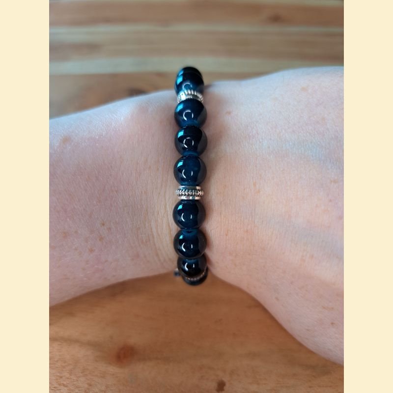 Bracelet bleu canard foncé Bracelet bleu canard foncé