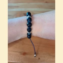 Bracelet bleu canard foncé
