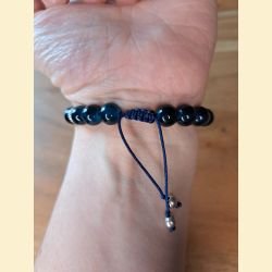 Bracelet bleu canard foncé