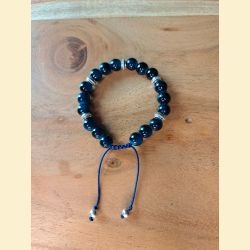 Bracelet bleu canard foncé